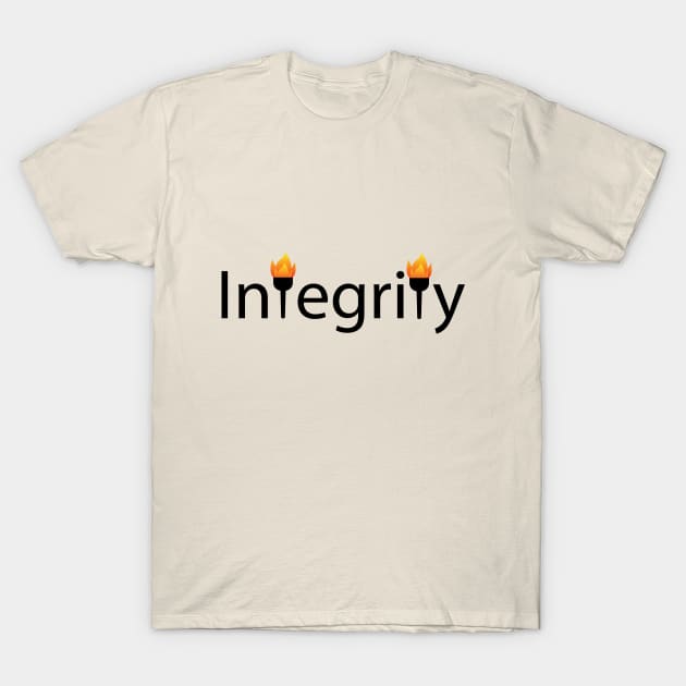 Integrity artistic typography design T-Shirt by CRE4T1V1TY